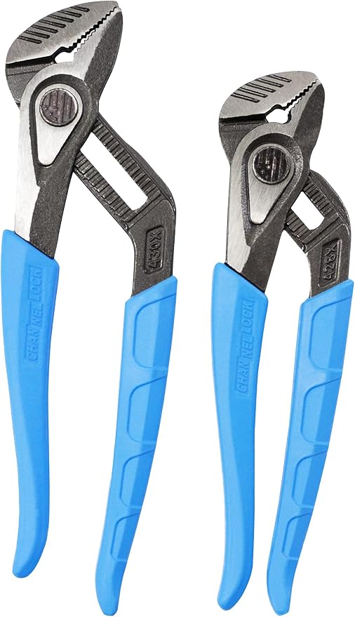 Channellock Tongue & Groove Pliers Set GS-1X - SpeedGrip, Made in USA, High Carbon Steel - 2-Piece 8 & 10 in
