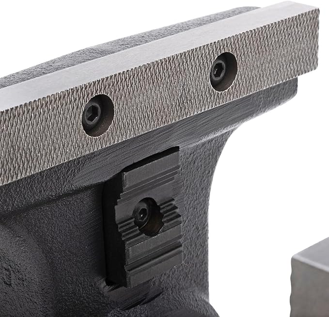 Yost HD650-C Heavy Duty 6-1/2 Inch Mechanics Work Bench Vise | Heavy Duty Woodworking & Metal Work Table with Secure Grip Swivel Base | 60,000 PSI Casting Iron Material with Extra-large Anvil Surface