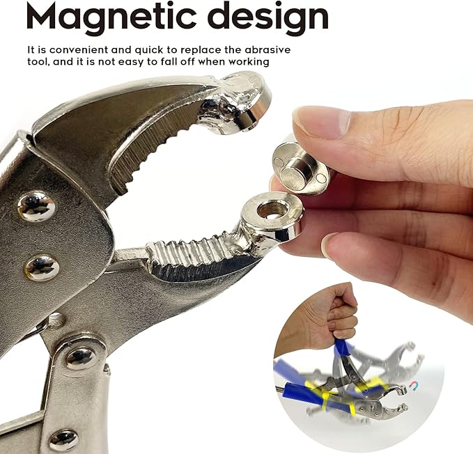 snap Fastener Tool,Snap Tool for Boat Covers, Heavy Duty Snap Setter Pliers Canvas Snap Fasteners Kit Includes 60 Sets 15mm Stainless Snaps