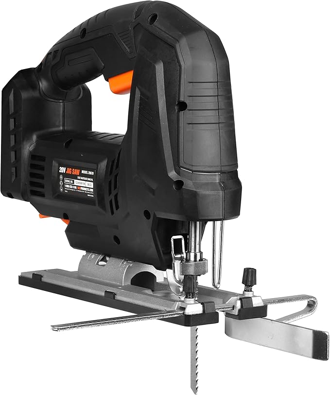 WEN Cordless Jigsaw, Brushless with Auto-Speed (Tool Only, 20V Max Battery Not Included) (20670BT)
