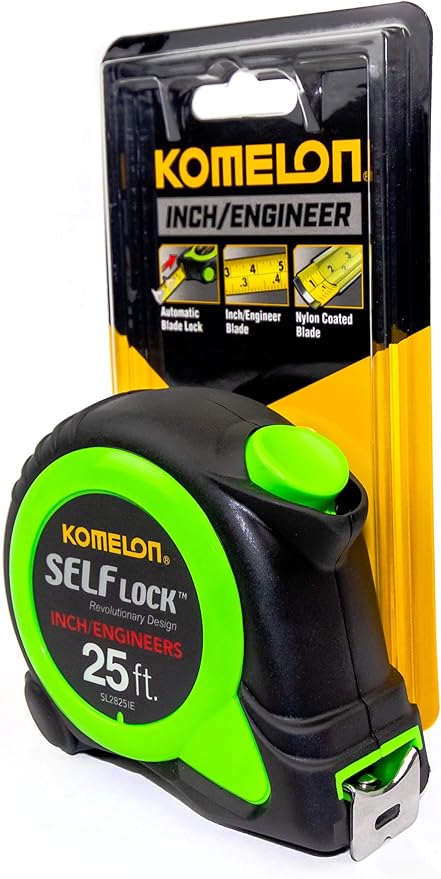Komelon SL2825IE 25ft. Self Lock Tape Measure