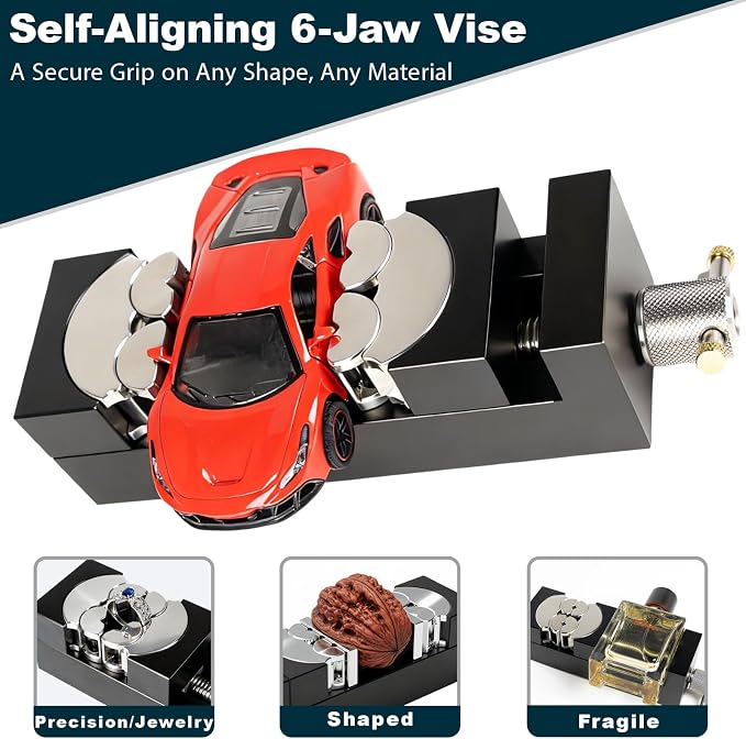 ARKNOAH Smart Fractal Vise, Heavy Duty Self-adjusting Table Vise