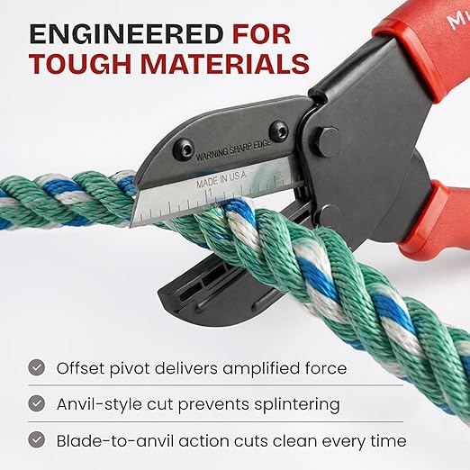 Ronan Multi-Cut Industrial Cutter – Heavy-Duty Blade for Plastic, Rubber, Wood, Leather & More – Replaceable Blades, Safety Lock, Ergonomic Grip, 3 Extra Blades Included