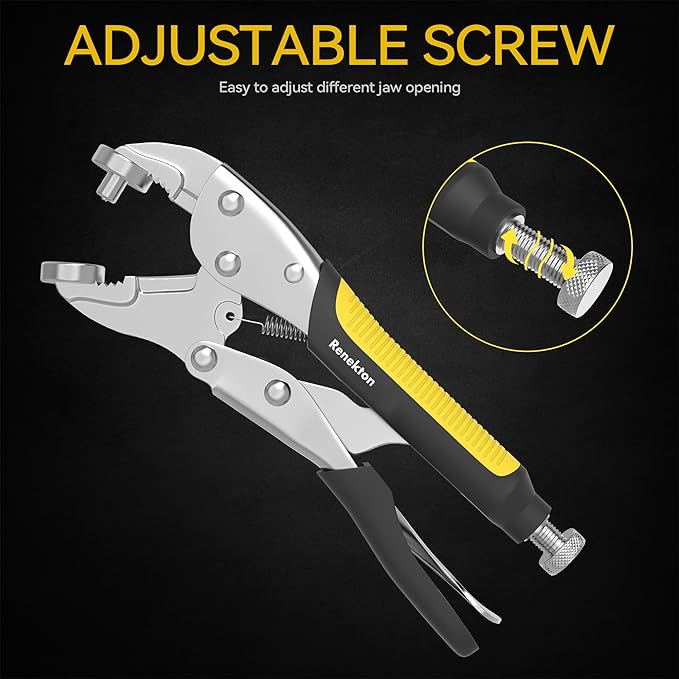 Reneklon Heavy Duty Snap Fastener Tool Kit w/3 Dies & 20 Snaps - Adjustable Press Pliers for Boat Covers, Canvas, Tarps, Leather Repair | Labor-Saving Professional Installer