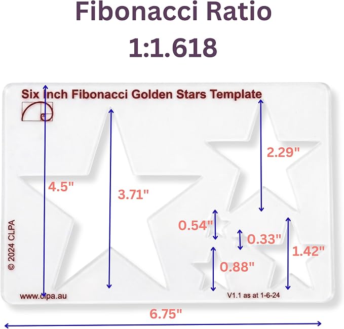 Fibonacci Drawing Template Set