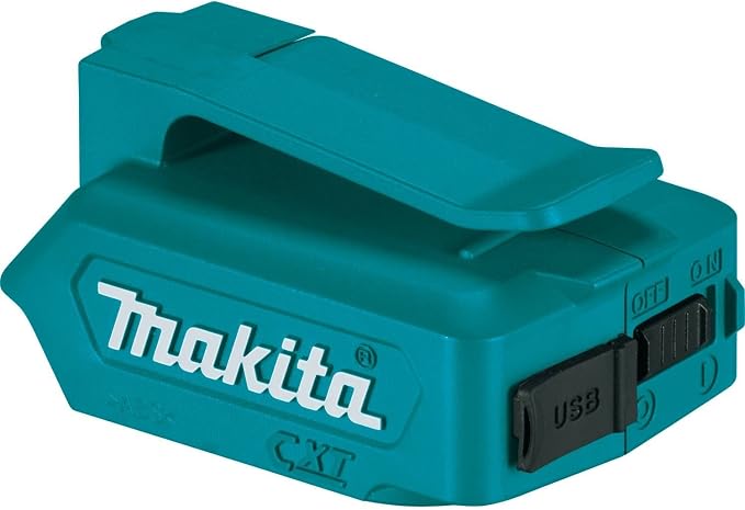 Makita FD10R1 12V max CXT Lithium-Ion Cordless 1/4" Hex Screwdriver Kit (2.0Ah) with ADP06 12V max CXT Lithium-Ion Cordless Power Source