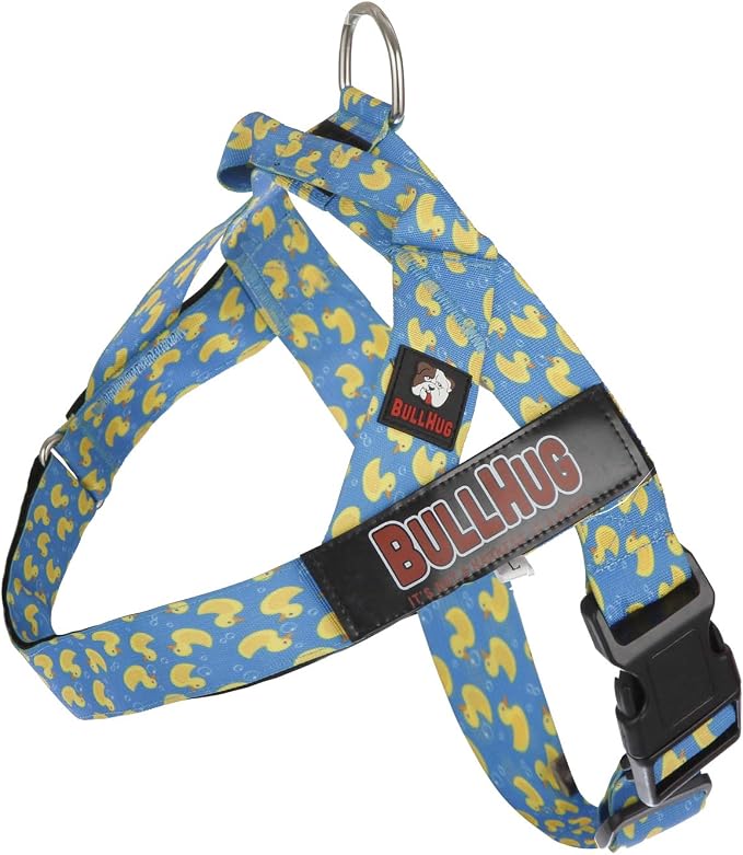 Adjustable Dog Harness– No Pull, No Choke – for English Bulldogs, French Bulldogs, Pugs & Broad-Chested Breeds – Easy, Safe Walks (Sky-Duck, XL)