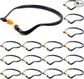 BBTO Banded Earplugs for Shooting Range Band Ear Plugs Lightweight Silicone Earplugs for Hearing Protection, Noise Reduction, Work, Construction, Sleeping, Concerts, Sports Racing(Orange,16 Pcs)