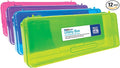 BAZIC PRODUCTS Bright Color Ruler-Length Utility Box, 13 3/8 x 5 3/8 x 2 1/2 in, for School Office Supplies, Case of 12