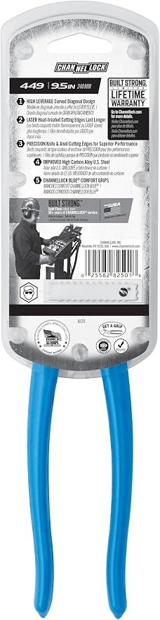 Diagonal Cutters, 9 In.