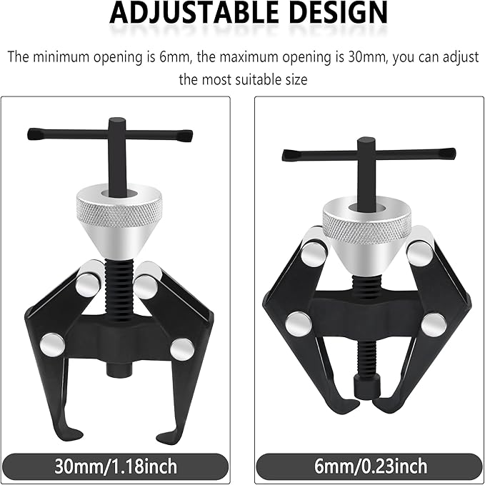 Stacool Windshield Wiper Arm Removal Tool Kit,Heavy Duty Wiper Arm Puller/Battery Terminal Puller,Universal Car Accessories Carbon Steel Small Bearing Puller for Most Car Truck SUV RV