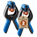Rockler Medium Spring Clamps (Pair) – Easy Squeeze Bandy Clamps Woodworking for Thinner Stock, & Delicate Moldings – One-Handed Operation Medium Clamps – Easy to Grip Nylon Hand Clamps w/Fiberglass