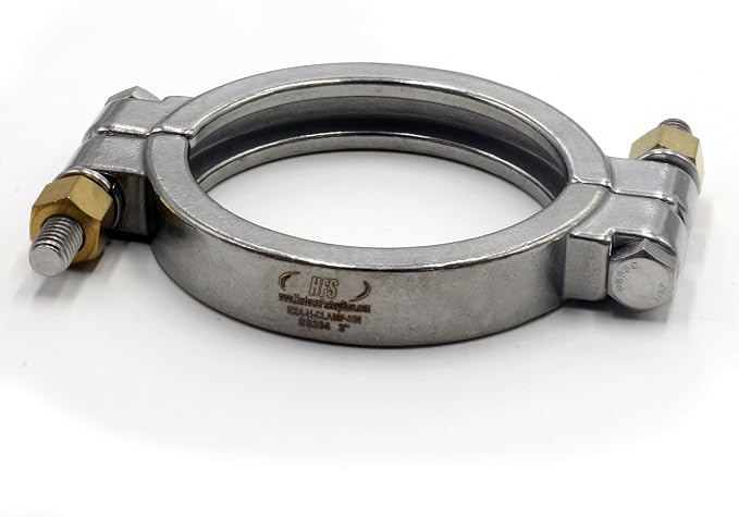 HFS(R) 3" High Pressure Tri Clover Sanitary Clamp for Tri Clamp Fitting Connection, Stainless Steel 304