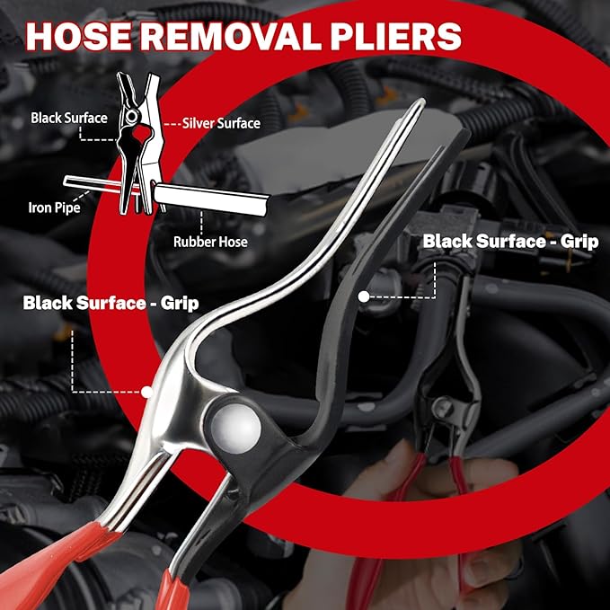 9 PCS Automotive Electrical Disconnect Pliers Kit, High-Carbon Steel Electrical Terminal Connector Separator Removal Clip Set with 37960/37980 Plier, Auto Test Pen, Terminal Pin Repair Tool