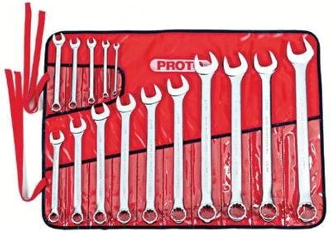 Proto - 15Piece Satin Metric Combination ASD Wrench Set - 12 Pt. 7mm-32mm (J1200P-MASD)