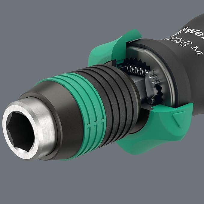 WERA - 05051493001-838 RA-R M Bitholding Screwdriver with Ratchet functionality, 1/4", 1/4" x 123.5 mm