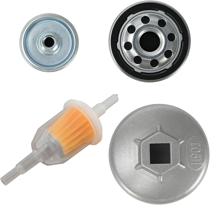 Tune Up Maintenance Kit Fit For Onan RV QG Generators 5500 7000, HGJAA HGJAB HGJAC,Includes 122-0836 Oil Filter & Wrench,140-3116 Air Filter,149-2341-01 Fuel Filter,167-1638 Spark Plug