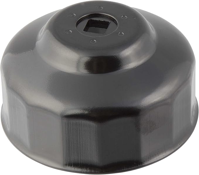 Steelman Low Profile Oil Filter Cap Wrench Socket 86mm x 16 Flute, ⅜-inch Drive, Heavy Duty Chrome Vanadium Steel