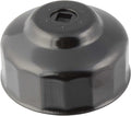 Steelman Low Profile Oil Filter Cap Wrench Socket 86mm x 16 Flute, ⅜-inch Drive, Heavy Duty Chrome Vanadium Steel