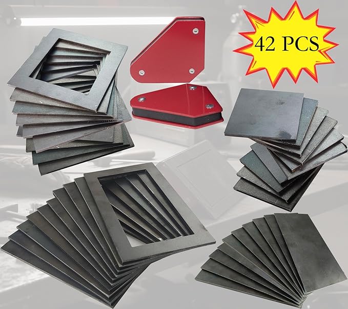 Welding Coupons With Welding Magnet. 42 PCS Welding Practice Kit For Beginners. Steel Plate Made Of 11 Gauge Premium Mild Steel. Welding Accessories Welding Kit Welding Supplies For MIG, TIG Stick