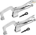MAXPOWER Bench Clamp 11-inch, Inserta Pliers, Welding Table Mount Locking C-Clamps, Pack of 2
