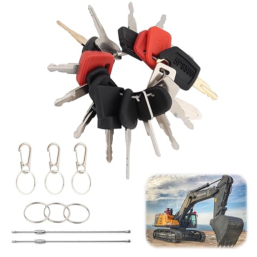 Equipment Keys Set – 24PCS Heavy-Duty Universal Replacement Keys for Industrial & Commercial Machines, Durable Steel, Easy Identification