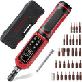 Digital Torque Screwdriver, 0.8-53.1in-lbs/0.09-6Nm, ±1% Accuracy | Electrician Torque Screwdriver, LED , Buzzer, Vibration, 9 Preset Mode and 5 Units, For Bike, Gunsmithing , Scope Mounting