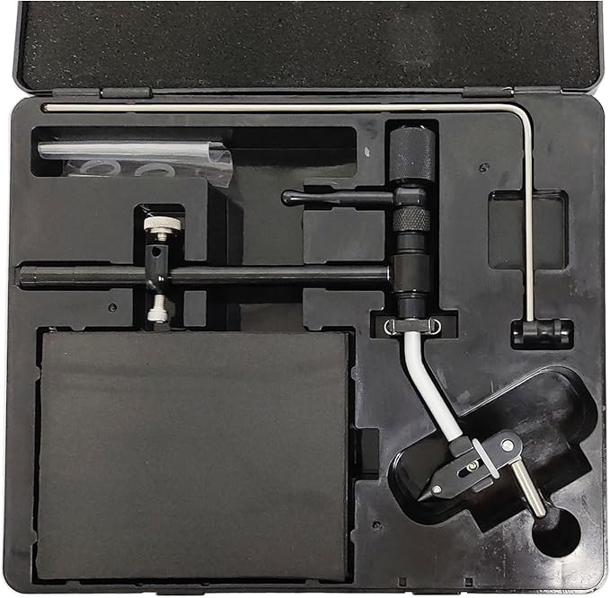 360 Degree Rotary Fly Tying Vise Aluminum Fly Tying Tool with Hardened Steel Jaws Adjustable Hook Size 28 to 5 0 Fly Fishing Vise
