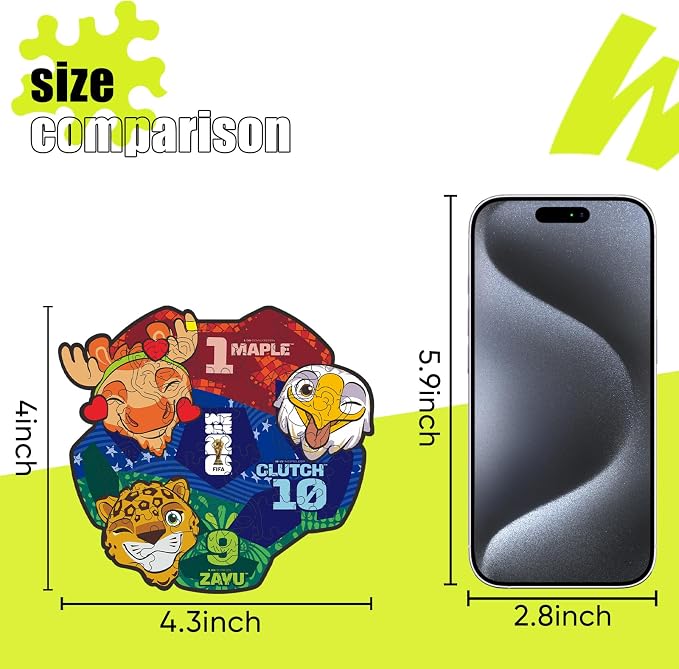 FIFA World Cup 2026 Mascot 26PCS Wooden Pocket Puzzle