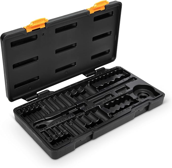 GEARWRENCH 51 Pc. 1/4 Inch Drive 6 Pt. 120XP Mechanics Tool Set, Standard & Deep, SAE/Metric - 80300P (Pack of 6)