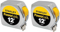 Stanley Hand Tools 33-312 3/4" X 12' PowerLock Professional Tape Measure (2 Pack)