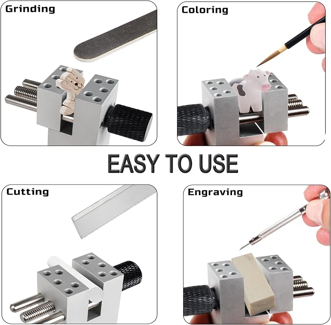 360° Swivel Split-Type Precision Bench Vise for Model Building