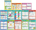 Daydream Education Geometry and Measures Math High School Posters - Set of 13 - EXTRA LARGE 33" x 23.5" - Gloss Paper - Math Middle & High School Classroom Decor - Wall Charts