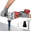 MtiolHig Cordless Metal Nibbler Compatible with Milwaukee 18V Battery,18-Gauge Electric Nibbler with Assist Handle & 2 Blades, 1900RPM Brushless Metal Cutter for Stainless Steel(Tool Only)
