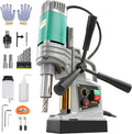 Mag Drill Press, 1550W 1.6" Boring Diameter, Portable Electric Magnetic Drill Press with 2 Coring Bits, 2922 lbf Power Magnetic, 820 RPM Variable Speed for Metal, Industrial and Home Improvement