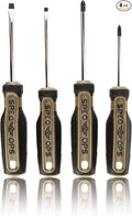 Spec Ops Tools Screwdriver Set for Professional Construction & Jobsite Use, Phillips and Slotted Drivers with Magnetic Tips, 4-Piece