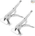 10 Inch Locking Sheet Metal Clamp, Adjustable Welding Pliers Tool, Heavy Duty Duck Bill Pliers Panel Clamp for Metalworking, Woodworking, Metal Bending, Welding and Clamping (2 Pack)