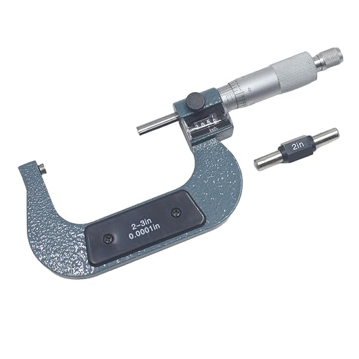 HFS(R) 2-3" Mechanical Digital Outside Micrometer Digit Counter Carbide Tips 0.0001"