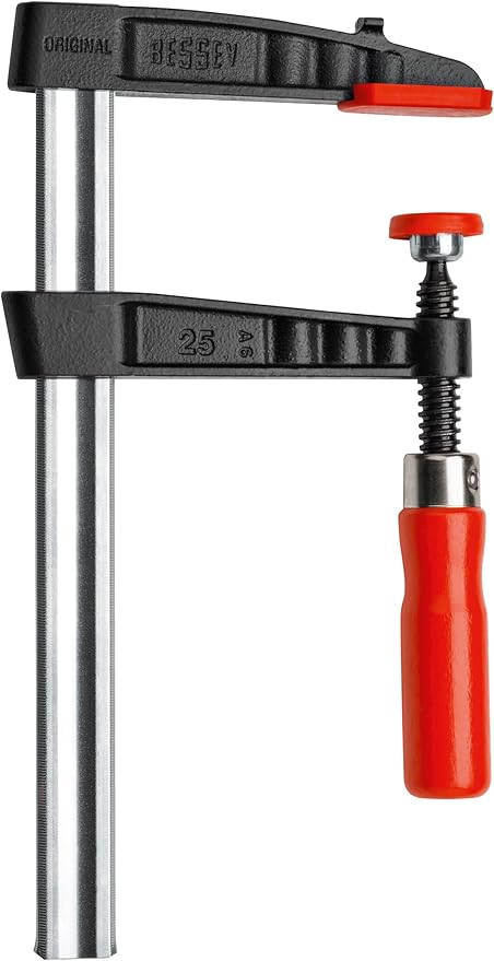 Malleable Cast Iron Screw Clamps - TG100S17 Opening (mm): 1000 / Throat Depth (mm): 175 / Rail (mm): 32 x 10