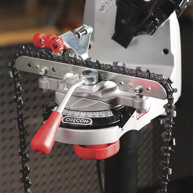 Oregon Professional 120-Volt Bench Grinder Universal Saw Chain Sharpener, for All Chainsaw Chains (520-120)