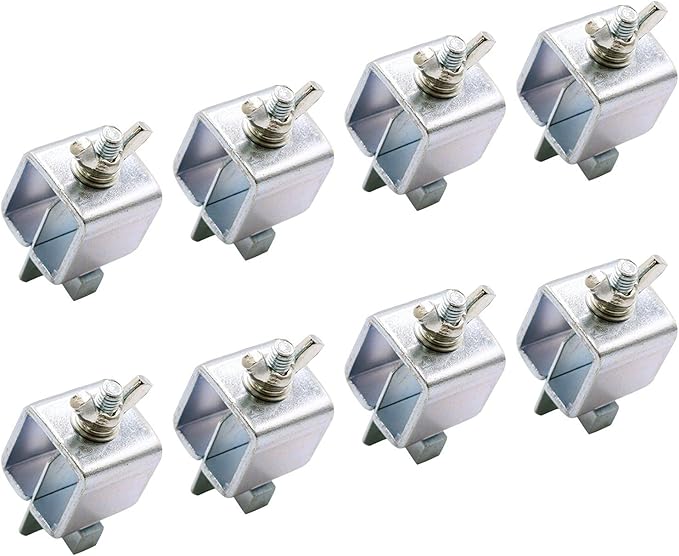 KASCLINO Butt Welding Clamps, 8pcs Multifunctional Small Butter-Fly Shaped Auto Body Panel Clamps for Edge to Edge Welding Magnetic Ground Clamp Welding Door Alignment Tool(Silver)