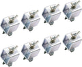 KASCLINO Butt Welding Clamps, 8pcs Multifunctional Small Butter-Fly Shaped Auto Body Panel Clamps for Edge to Edge Welding Magnetic Ground Clamp Welding Door Alignment Tool(Silver)