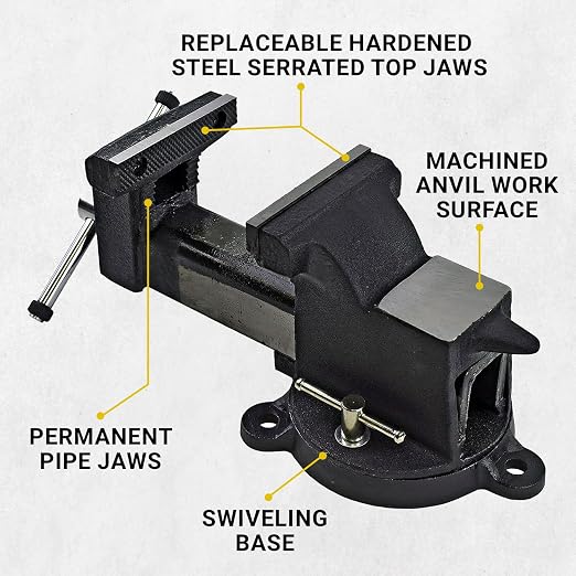 Yost Vises 910-AS 10" Heavy Duty Steel Bench Vise