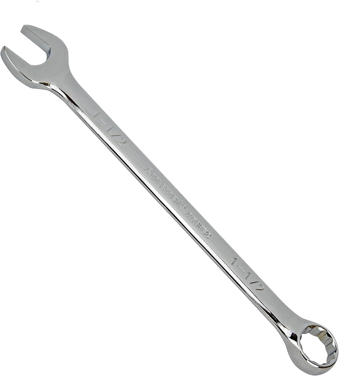 T46027 Combination Wrench, Chrome Finish, 1 1/2"