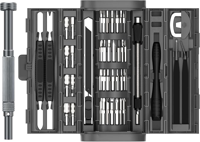 UF-TOOLS 83 in 1 Electronics Precision Screwdriver Set, Mini Professional Magnetic Repair Tool Kit with Torx Phillips Triwing for Computer, iPhone, Macbook, PC, Laptop, Watch, PS5, RC