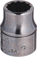 Williams BM-1210 3/8 Drive Shallow Socket, 12 Point, 10mm