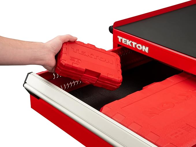 TEKTON 3/8 Inch Drive 6-Point Impact Socket Set, 19-Piece (6-24 mm) - Case | SID91302 | (6 - 24 mm), Shallow, 6-Point, Case
