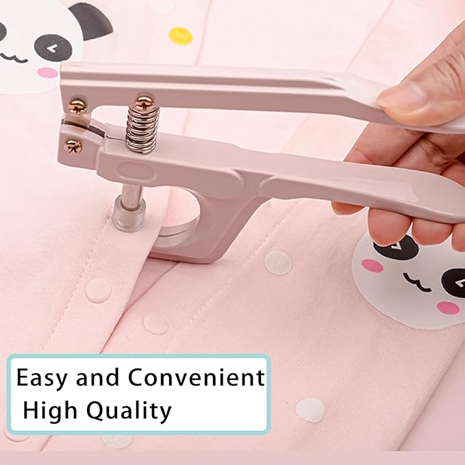 NXTOV Plastic Snap Pliersg, Hand-held Pliers Tool for T3 T5 T8 KAM Snaps, Button Fastener Press Attacher Punchfor Crafts Clothing