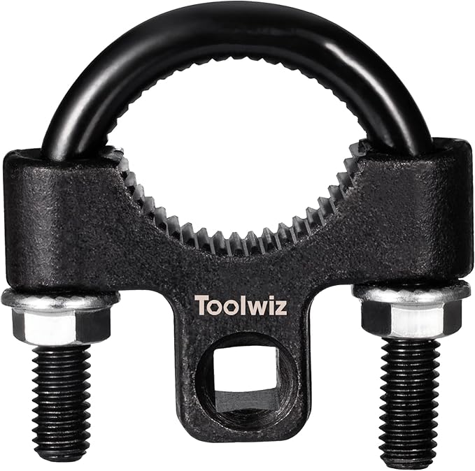Toolwiz Inner Tie Rod Removal Tool - 3/8” inch Universal Low Profile Tool 30-42mm with Non-Slip Teeth for Easy Inner Rod Removal and Installation, U-Wrench for Car Truck Vehicle Automotive Repair