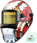 YESWELDER Auto Darkening Welding Helmet, Blue Light Blocking, 1/1/1/1 True Color Solar Powered Welding Hood with 2 Arc Sensors, Wide Shade 3.5/9-14 Welder Mask for TIG MIG ARC and Grind